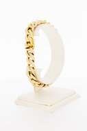 14 Karaat gouden gewalste Gourmet armband - 20,4 cm