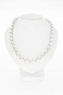 Zilveren ( 925 ) Jasseron schakel Collier - 44,7 cm
