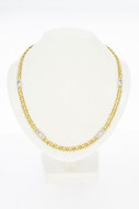 14 Karaat gouden platte Koningsketting - 62,3 cm