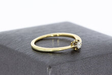 14 Karaat gouden Solitaire diamantring - 16,6 mm
