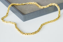 14 Karaat gouden -Byzantijns- Koningsketting- 45,5 cm