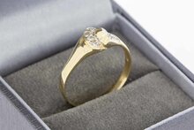 14 Karaat gouden Entourage Zirkonia ring - 19,7