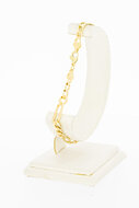 14 Karaat Figaro gouden armband - 22,3 cm