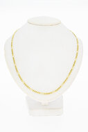 14 Karaat geel gouden Figaro schakelketting - 48,3 cm