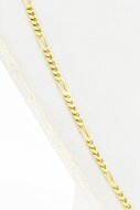 14 Karaat geel gouden Figaro schakelketting - 48,3 cm