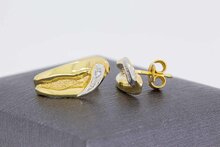 14 Karaat gouden Oorstekers met Diamant - 1,7 cm