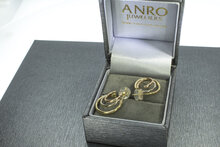 14 karaat tricolor gouden fantasie Creolen
