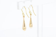14 Karaat gouden Pegel- vormige Oorhangers - 2,4 cm