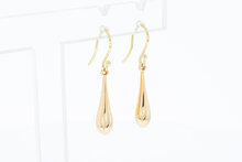 14 Karaat gouden Pegel- vormige Oorhangers - 2,4 cm