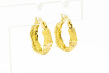 18 Karaat bicolor gouden Creolen  - 16,3 mm