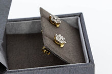 Diamant oorstekers 14 karaat goud - 7,1 mm