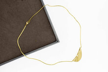 14 Karaat gouden Omega Collier met Hanger - 42 cm