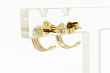Diamant oorstekers 14 karaat goud - 11 mm
