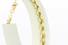 14 karaat gouden Koordarmband  - 20,2 cm