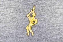 18 Karaat geel gouden hanger &#039;Bodybuilder&#039; - 3,2 cm