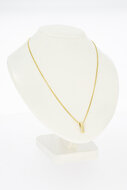 14 Karaat geel gouden Diamant hanger/ glijder