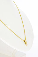 14 Karaat geel gouden Diamant hanger/ glijder