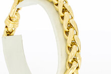 Vossenstaart armband 18 karaat goud - 21 cm