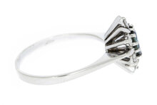 18 Karaat gouden Saffier ring met Diamant - 16,5 cm