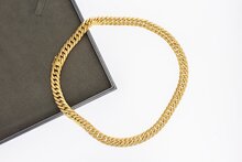 18 Karaat gouden brede Gourmet Collier - 43,8 cm