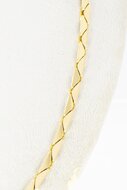 14 Karaat gouden Fantasie schakel Collier - 45,4 cm