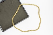 18 Karaat gouden gewalste Vossenstaart ketting - 50,2 cm