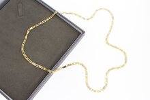 18 Karaat bicolor gouden Valkoog ketting - 60,3 cm