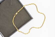 18 Karaat bicolor gouden Anker Collier - 46,6 cm