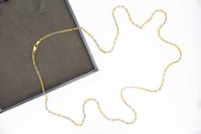 18 Karaat gouden Valkoog ketting  - 88,9 cm