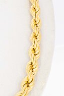 18 Karaat gouden oplopende Koord ketting  - 51,1 cm