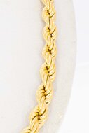 18 Karaat gouden oplopende Koord ketting  - 51,1 cm