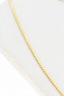 Geel gouden Fantasie ketting 18 Karaat - 50,5 cm