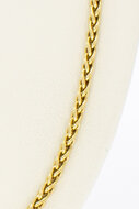 Vossenstaart ketting 14 karaat goud - 42,5 cm