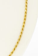 Koordketting 18 karaat goud - 49,6 cm