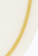 18 Karaat Slangen ketting goud - 61 cm