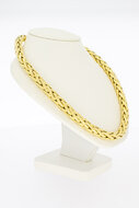 18 Karaat Vossenstaart ketting goud - 45,2 cm