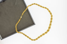18 Karaat gouden Koord ketting - 49,3  cm
