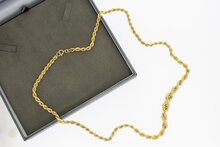 18 Karaat gouden oplopende Koord ketting - 62,2 cm