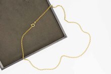 14 Karaat geel gouden Anker ketting - 51,3 cm