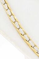 14 Karaat gouden Staafjes ketting - 46 cm