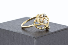 14 Karaat gouden fantasie Diamant ring - 17,6 mm