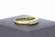 14 karaat Gouden diamant Aanschuifring - 18,6 mm