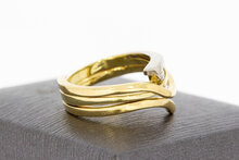 14 karaat gouden diamanten Slagring - 17,2 mm