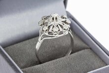 18 Karaat gouden diamant Rozet ring - 18,6 mm