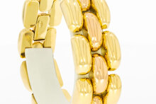 Staafjes armband goud 18 Karaat -  19 cm