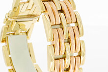 14 Karaat gouden brede Tank armband - 20,9 cm