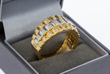 18 karaat goudenring Rolex style - 21 mm