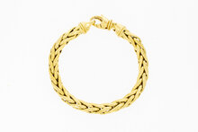 18 Karaat Vossenstaart armband goud - 19,8 cm
