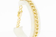 14 Karaat gouden &quot;open&quot; Gourmet armband - 21,2 cm