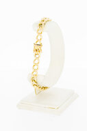 14 Karaat gouden &quot;open&quot; Gourmet armband - 21,2 cm